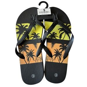 NWT Summer Beach Flip Flop Slippers. Size 9